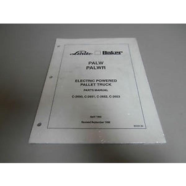 NEW Linde PALW &amp; PALWR Electric Pallet Jack Truck Parts Book Catalog Manual #1 image