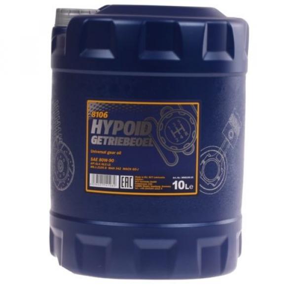 10 Liter 80W-90 Mannol Hypoid Getriebeöl Schaltgetriebe Öl Achsöl API GL4 GL5 LS #1 image