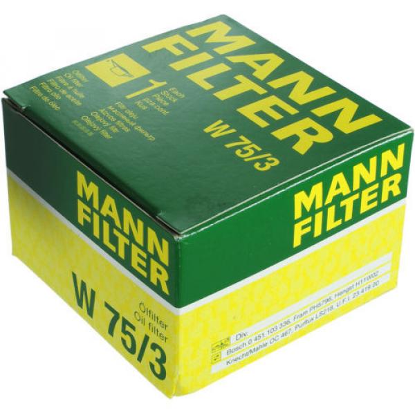 Original MANN-FILTER Ölfilter Oelfilter W 75/3 Oil Filter #2 image
