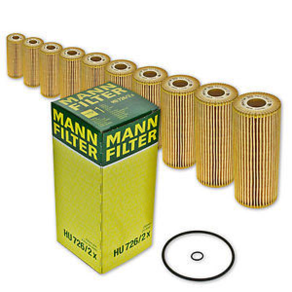 10x HU 726/2x Ölfilter/ Patronenfilter/ Filtereinsatz von MANN-FILTER HU726/2x #1 image