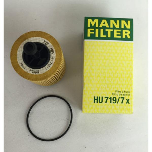 3 x MANN-FILTER MANN ÖLFILTER HU719/7X MADE IN GERMANY AUDI VW SKODA OILFILTER #3 image