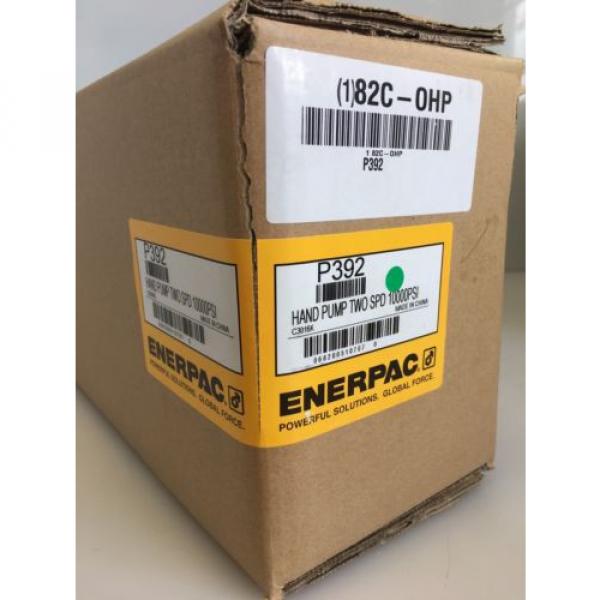 ENERPAC P-392 Hydraulic Hand Pump 10,000 PSI 2 SPEED 3/8&#034; NPT SINGLE ACTING #1 image