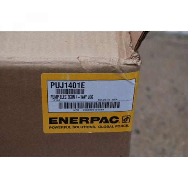 ENERPAC PUJ-1401E HYDRAULIC PUMP 4 WAY VALVE  new 230 volt #3 image