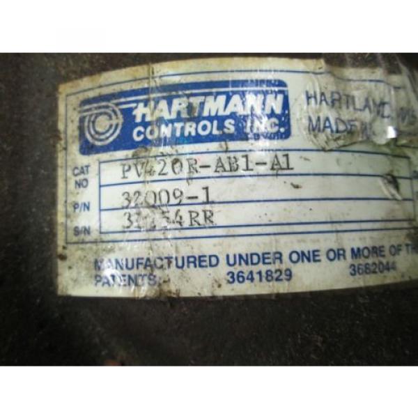 Hartmann Controls Hydraulic Axial Piston Pump Cat# PV420R-AB1-A1  (Used) #4 image