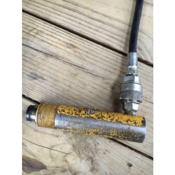 Simplex Hydraulic Pump w Parker Enerpac F053 5 Ton Attachment + Hose #10 image