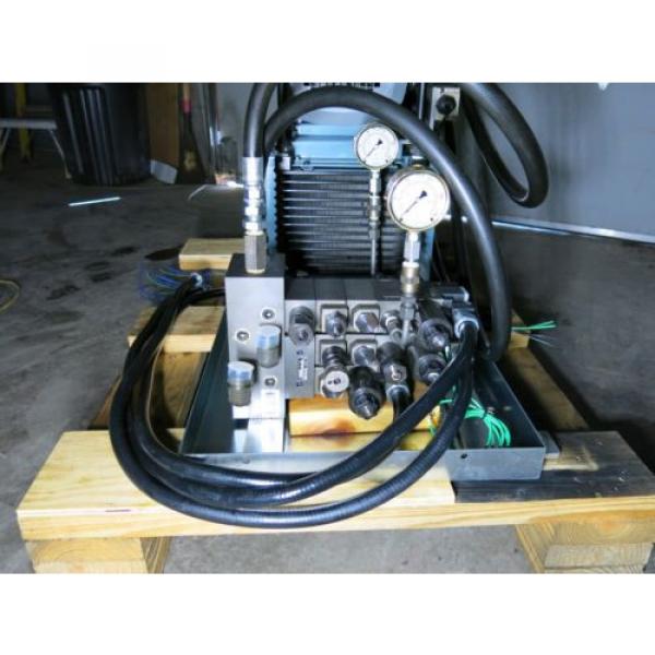 5 HP 105 GPM 2000 PSI Hydraulic Power Supply With Control Valves Sharp #10 image