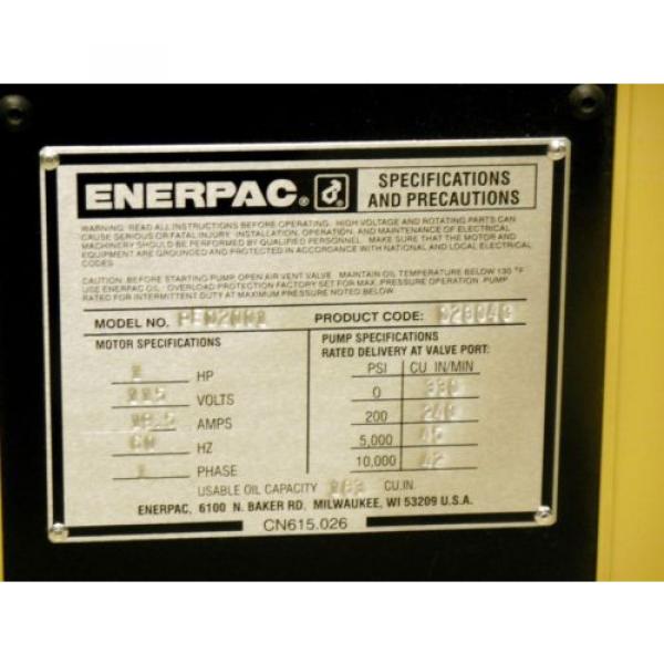 Enerpac PED 2001 2HP/1PH Electric Hydraulic Pump w/ C H Bull TEM1BS-30 Crimper #2 image