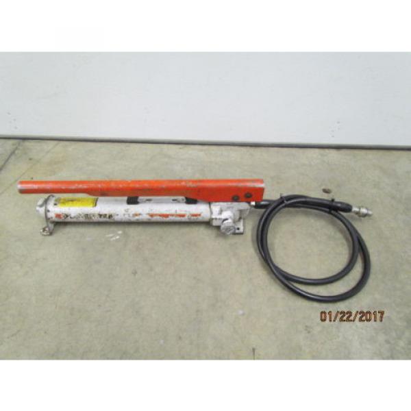 Power Team Hydraulic Hand Pump with Hose and Coupler P-55 #1 image