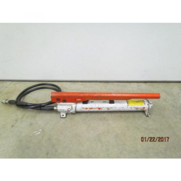 Power Team Hydraulic Hand Pump with Hose and Coupler P-55 #2 image