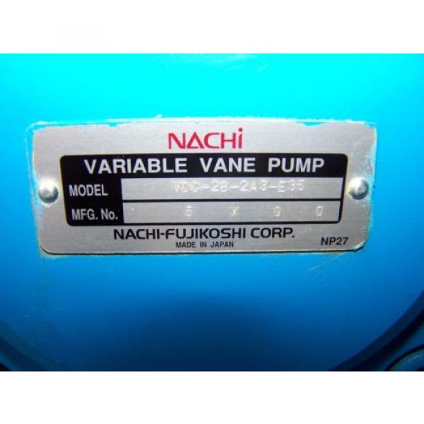 Nachi Variable Vane Pump Hydraulic Unit VDC-2B-2A3-E35 Leeson 5 HP 230/460V #8 image