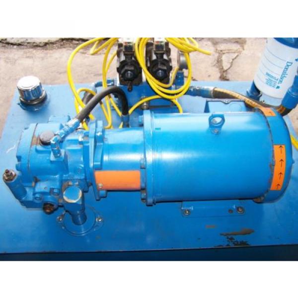 Nachi Variable Vane Pump Hydraulic Unit VDC-2B-2A3-E35 Leeson 5 HP 230/460V #11 image