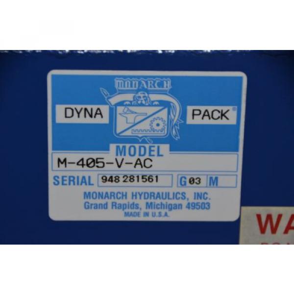 Monarch Hydraulics Dyna Pack M-405-V-AC Hydraulic Power Pump #6 image