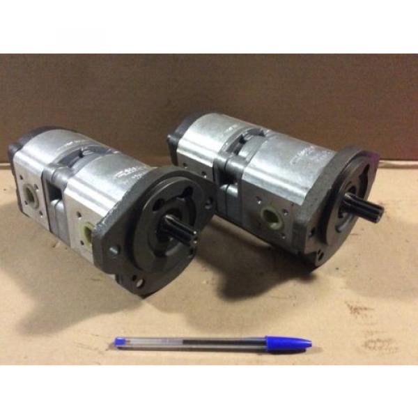 Bosch 0510901005 Tandem Hydraulic Pump 3600 Psi 25hp 3500 Rpm 7.6 &amp; 3.9 Gpm #2 image