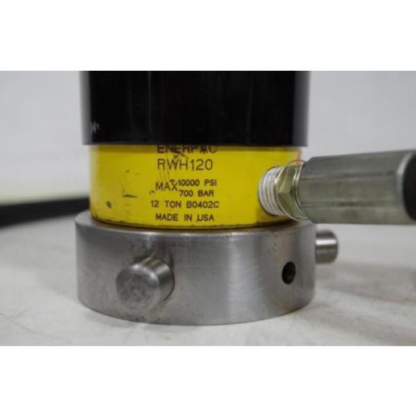 ENERPAC HYDRAULIC CYLINDER   RWH120  10,000PSI   12TON  CYLINDER   CODE: HC-22 #4 image