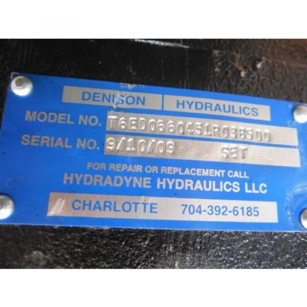 NEW Denison / Hydraline Hydraulics T6ED0660451R038500 Hydraulic Vane Pump #4 image