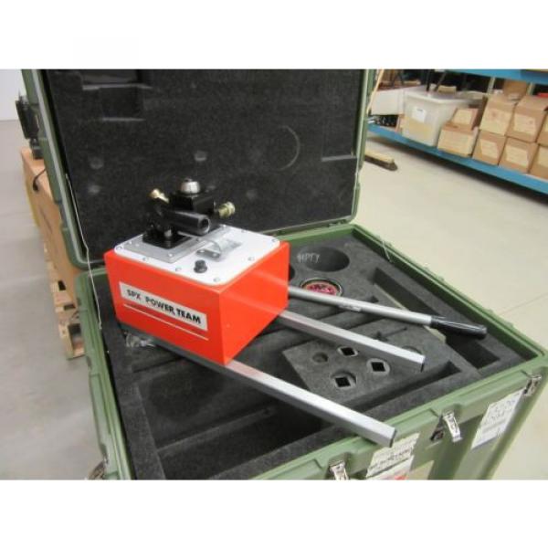 SPX POWER TEAM HYTORC P460 D HYDRAULIC HAND PUMP 10000 PSI TORQUE WRENCH NEW #8 image