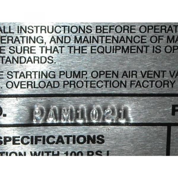 PAM-1021 Rebuilt Enerpac Air/Hydraulic Pump, 10,000psi, 2Way Valve #7 image
