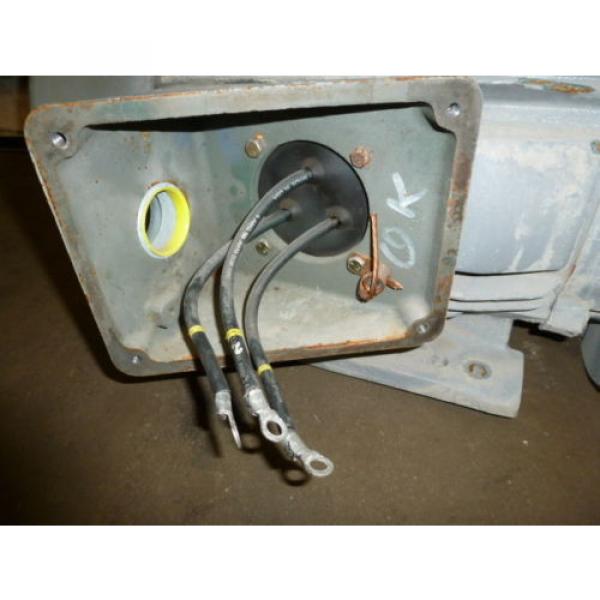 Used Toshiba Electric Motor w/Hydraulic Pump Adapter flange 50HP 3 Ph 1770 RPM #3 image