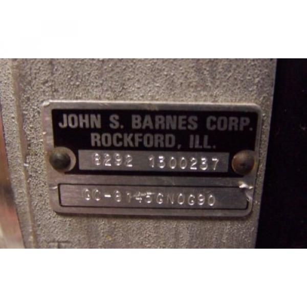 NEW JOHN S BARNES 1 HP HOLLOW SHAFT HYDRAULIC PUMP 208-230/460 VAC 3450 RPM #6 image