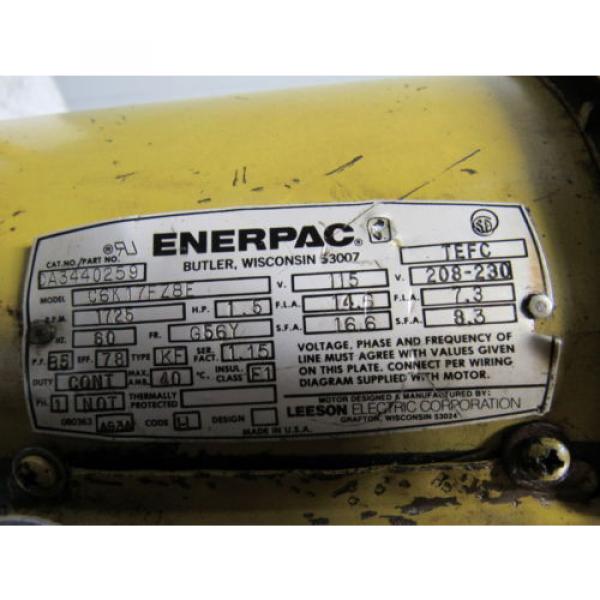 ENERPAC PEM3602B 30000 Submerged 10,000PSI Max. Electric Hydraulic Pump 1Phase #11 image