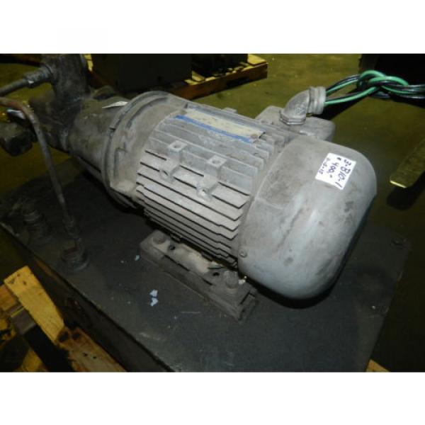 2 HP AC Motor w/ Continental Hydraulic Pump and Tank, PVR6-6B0B-RF-0-1-F, Used #7 image