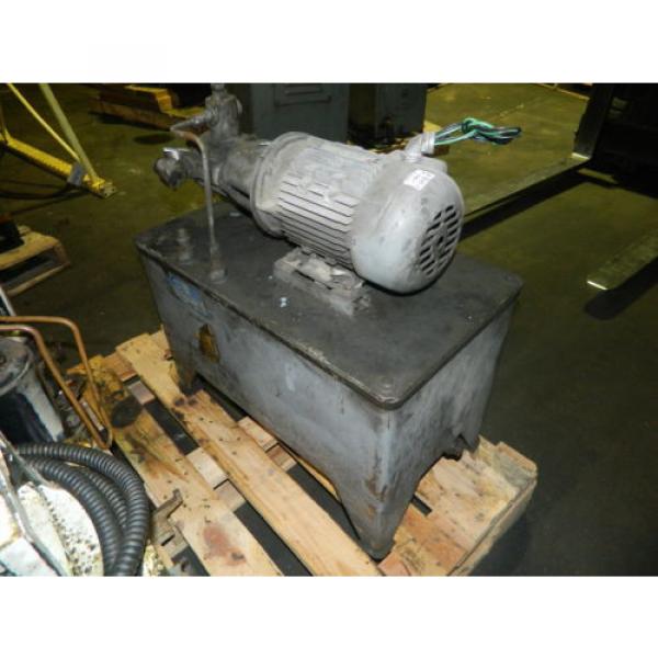 2 HP AC Motor w/ Continental Hydraulic Pump and Tank, PVR6-6B0B-RF-0-1-F, Used #8 image