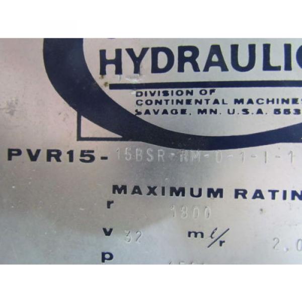 PVR15 Hydraulic Vane Pump Variable Displacement Pressure Comp 15 Gal 1500 PSI #9 image