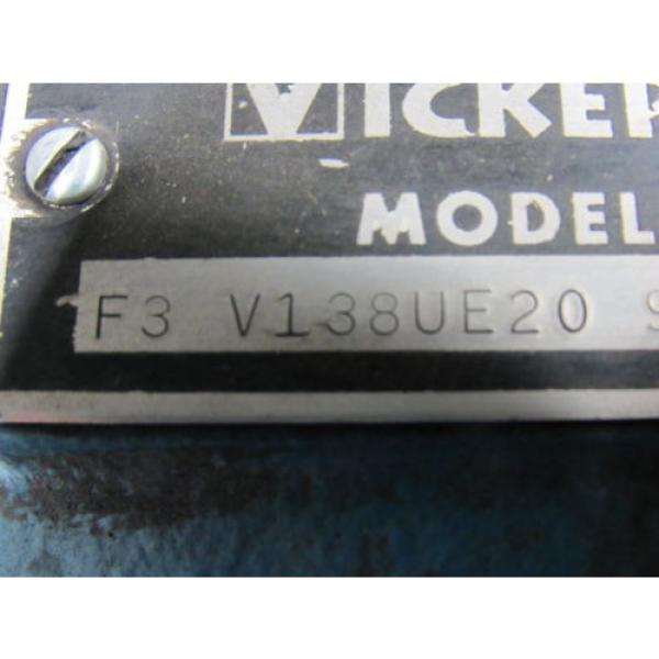 Vickers F3 V138UE20 Intermediate Series Vane Type Double Pump 23GPM Foot Mount #8 image