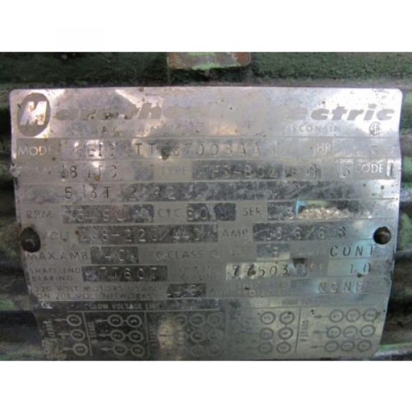 Ingersoll Rand Pump Type 1-1/2RVH-5 #0170-5694 50 GPM Rebuilt 5hp Marathon Motor #5 image