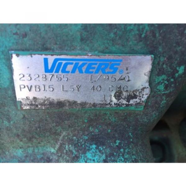 Vickers PVB15 LSY 40 CMC 15 HP Hydraulic Unit By PHL #3 image