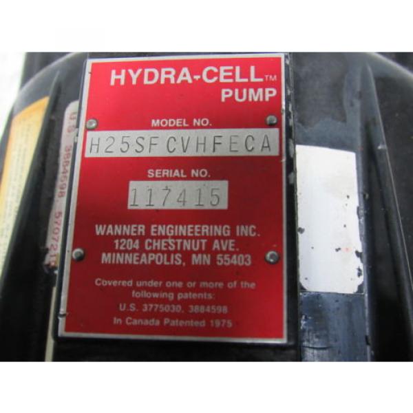 Wanner H25SFCVHFECA Hydra Cell Diaphragm Pump 20GPM 1000PSI 1-1/8&#034; Shaft #12 image