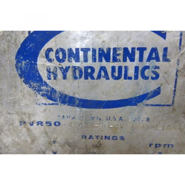 Continental Hyd PVR50 42ASR-RF-0-518B5HL160L Vari. Disp. Pres. Comp.Vane Pump #6 image