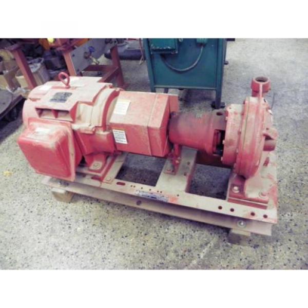 BELL &amp; GOSSETT 30 HP SERIES 1510 BASE MOUNTED END SUCTION PUMP #3 image