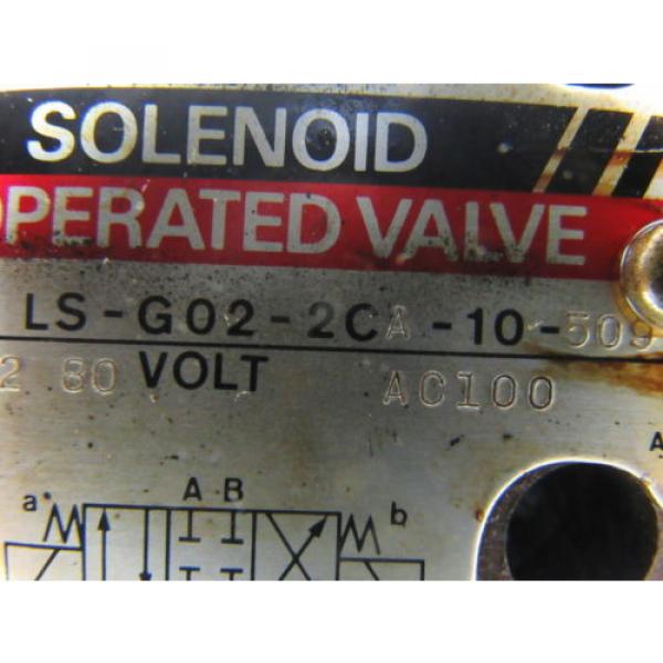Daikin LS-G02-2CA-10-50S Hydraulic Solenoid Control Valve 100V Coil #9 image