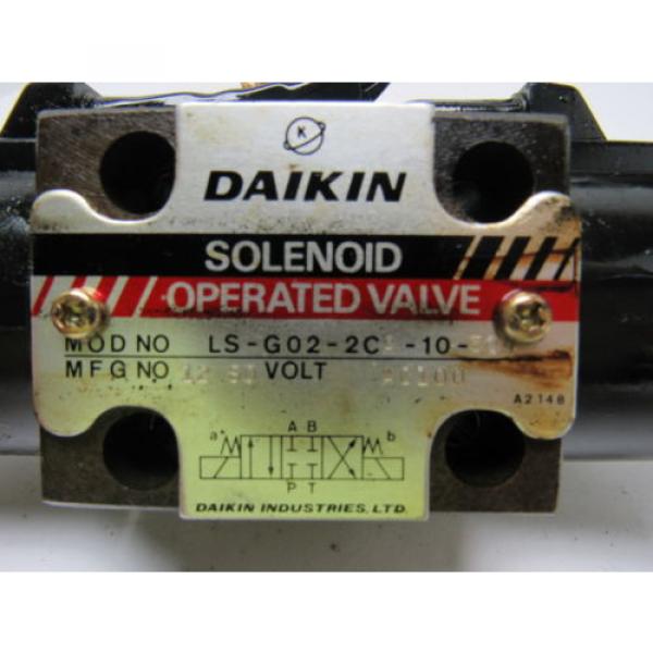 Daikin LS-G02-2CA-10-50S Hydraulic Solenoid Control Valve 100V Coil #10 image