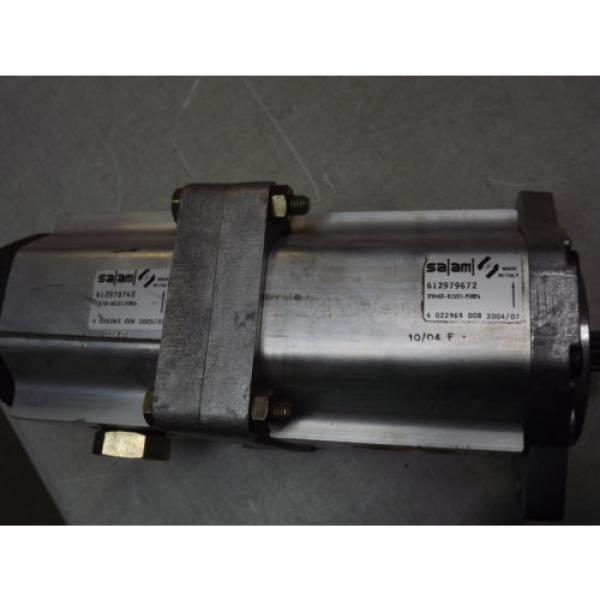 SALAMI Dual Hydraulic Gear Pump 3PB, 3PB46D-R55S3 and 3PB33D-R87S3 New NOS 46Cm3 #9 image