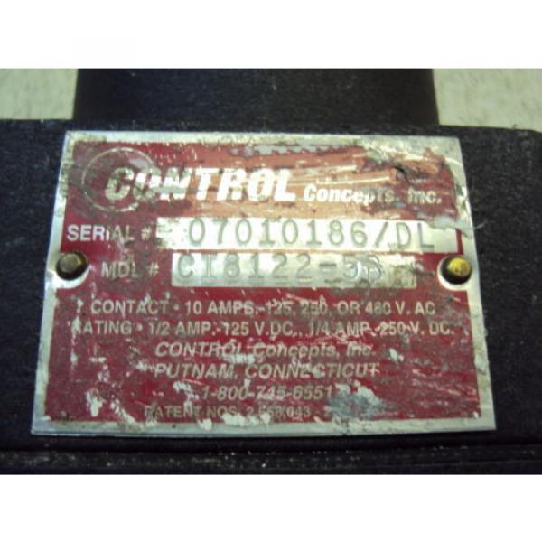 CONTROL CONCEPTS CI8122-5B  10 AMPS  USED #6 image