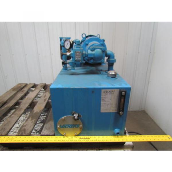 Vickers V20-1P7P-1D-11 Fixed Displacement 30 Gal Hydraulic Power Unit 10HP 3PH #5 image