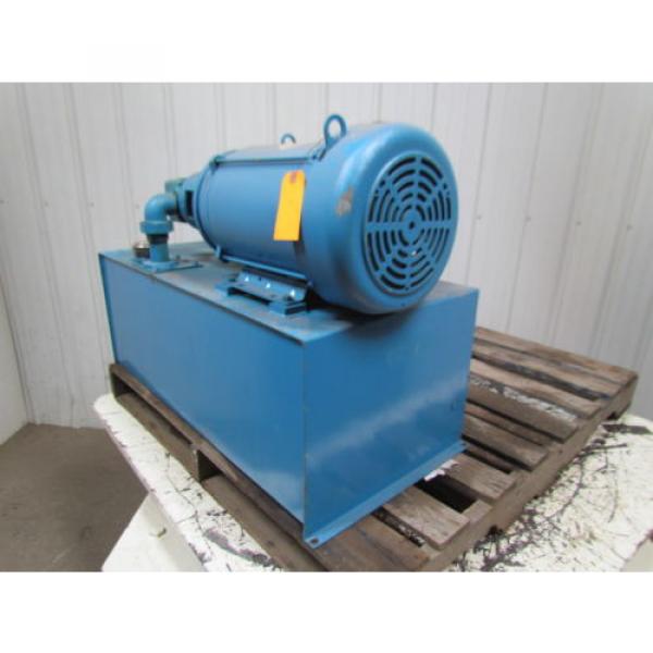 Vickers V20-1P7P-1D-11 Fixed Displacement 30 Gal Hydraulic Power Unit 10HP 3PH #7 image