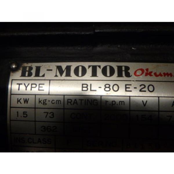 OKUMA BL MOTOR_BL-80E-20 with Encoder_OKUMA TYPE E_1566 #8 image