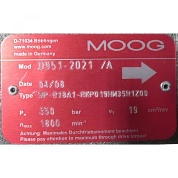 MOOG Radial Piston Hydraulic Pump (Model: D951-2021/A) #8 image