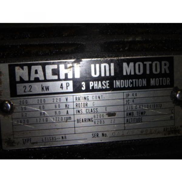 Nachi Variable Vane Pump Motor_VDR-1B-1A3-1146A_LTIS85-NR_UVD-1A-A3-22-4-1140A #6 image