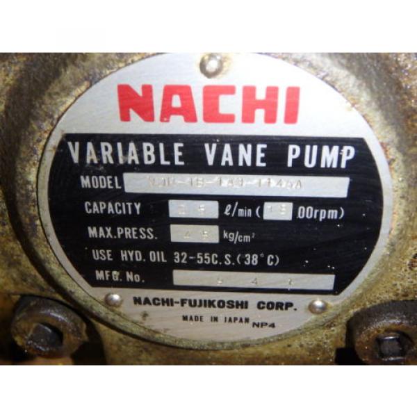Nachi Variable Vane Pump Motor_VDR-1B-1A3-1146A_LTIS85-NR_UVD-1A-A3-22-4-1140A #9 image