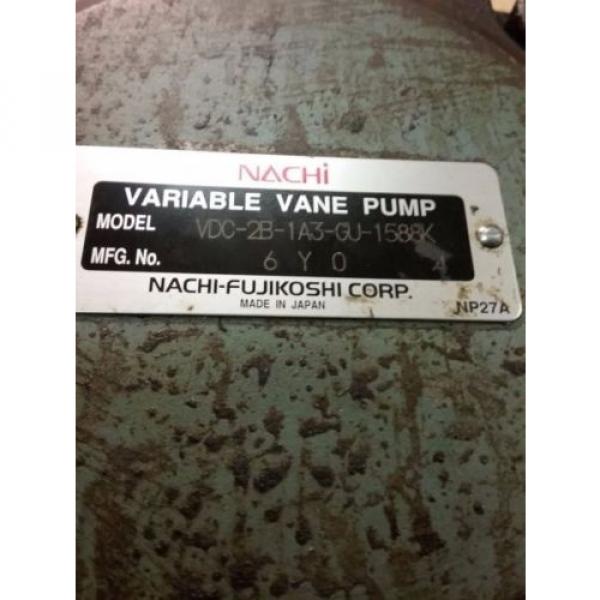 Nachi Variable Vane Pump Motor_VDC-2B-1A3-GU1588_LTIS85-NR_UVD-2A-A3-3.7-4-1188A #7 image