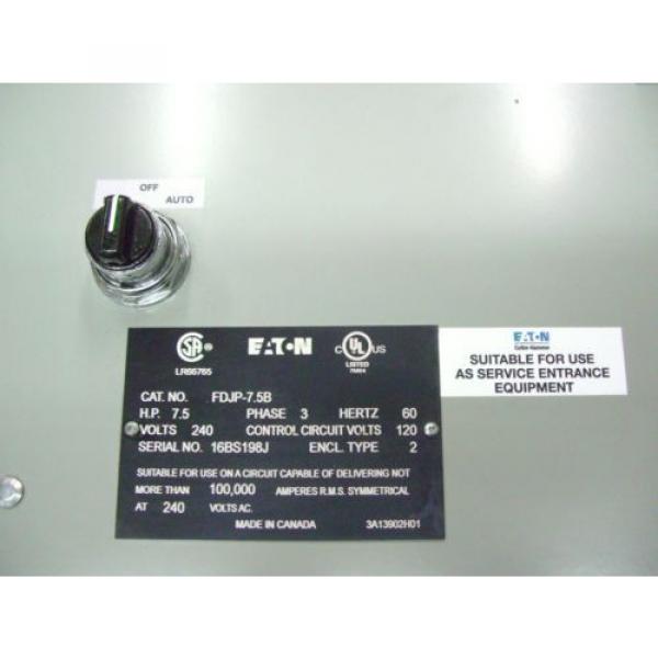 Eaton Cutler Hammer Jockey Pump Controller FDJP 75 B 60Hz 115v 75hp 1ph 60Hz #8 image