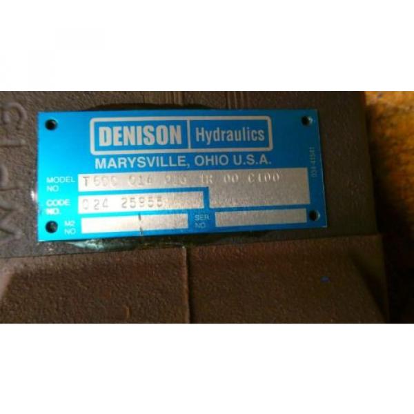 Denison T6CC-014-1R-00-C100 Hydraulic Vane Pump Rebuilt #4 image