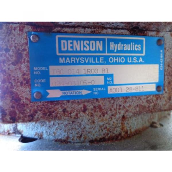 Denison Hydraulics T6C 014 1R00 B1 Hydraulic Pump 25HP Reliance Electric Motor #3 image