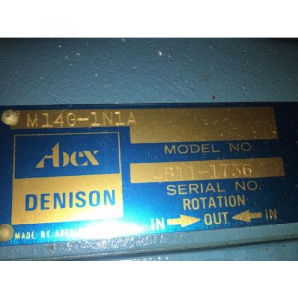Parker Denison M14G-1N1A Gold Cup Hydraulic Motor #2 image