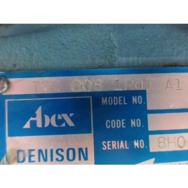 ABEX DENISON MOTOR T5C 008 1R01 A1 934-48566  T5C0081R01A1 HYDRAULIC PUMP #6 image