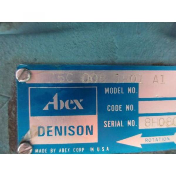 ABEX DENISON MOTOR T5C 008 1R01 A1 934-48566  T5C0081R01A1 HYDRAULIC PUMP #7 image